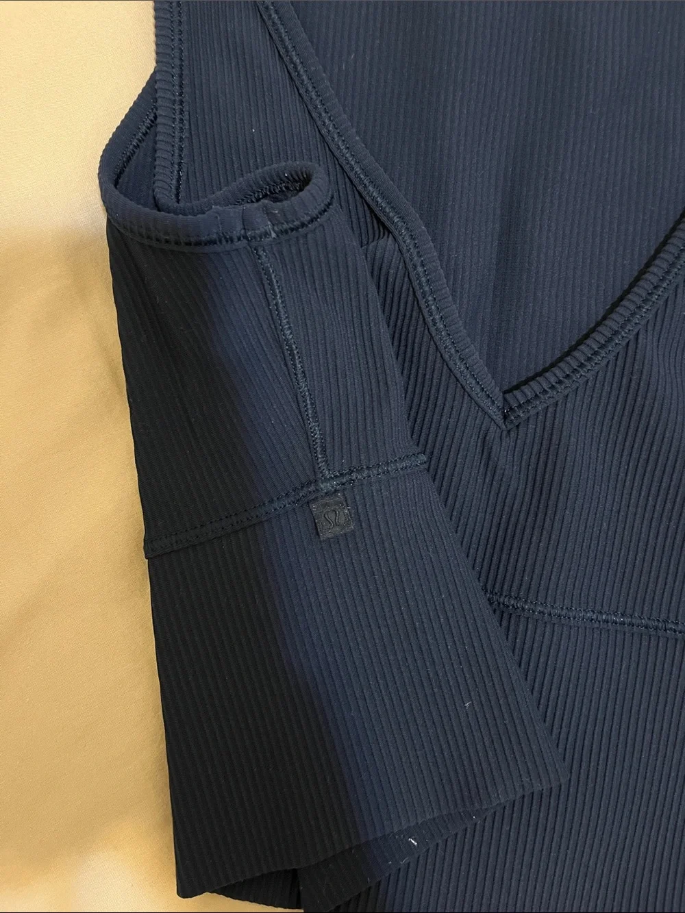 lululemon athletica Deep Navy Ribbed Crop Tank